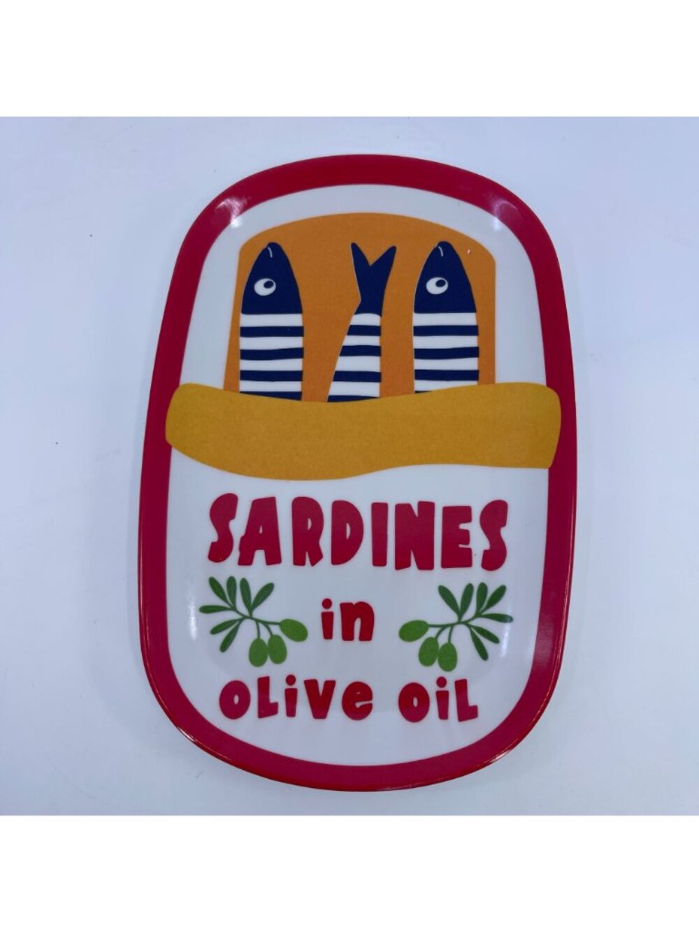 c&c california melamine appetizer plates featuring playful, sardine themed desig - Picture 5 of 5